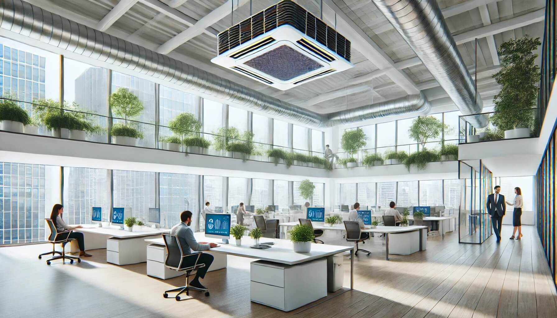 Instalación de sistema de climatización eficiente en negocio de Badalona