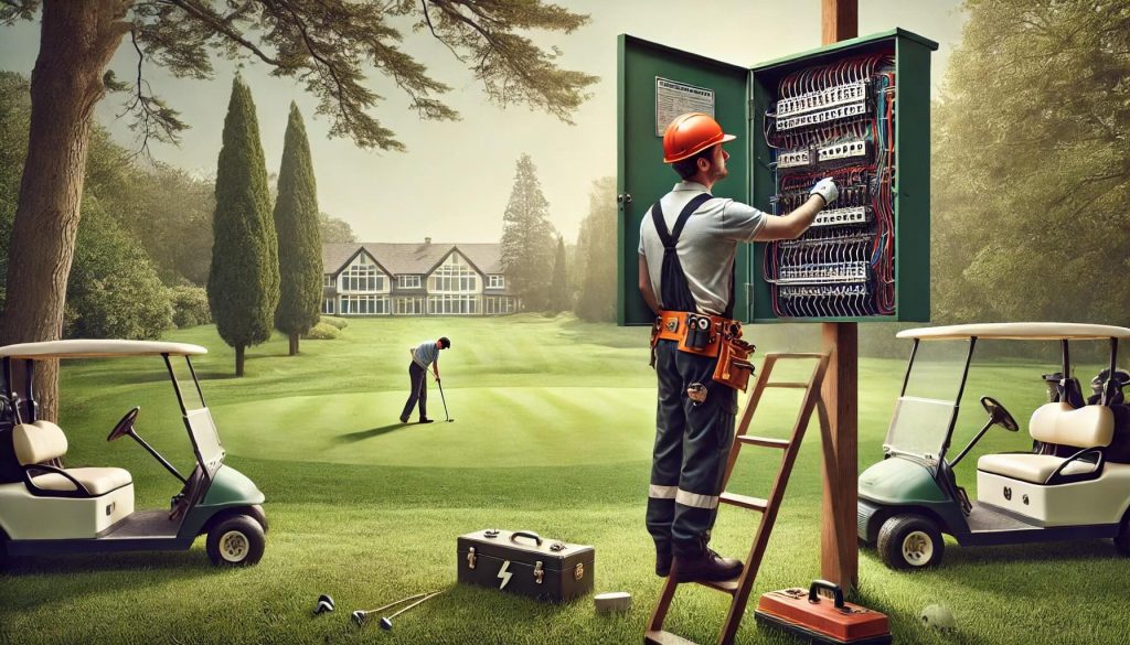 Mantenimiento eléctrico en club de golf en Cataluña