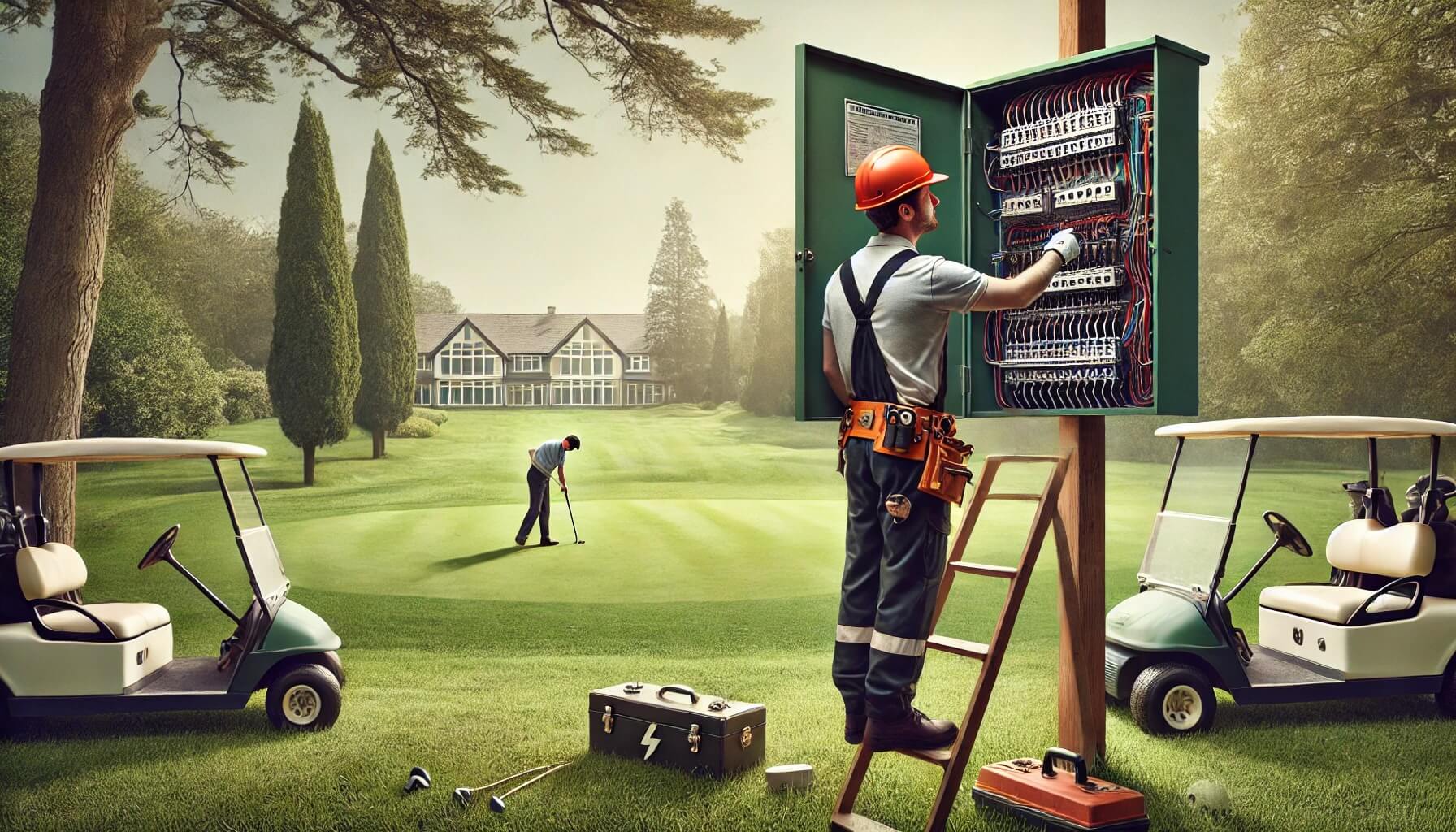 Mantenimiento eléctrico en club de golf en Cataluña